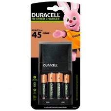 Duracell 45 Min. Hi Speed-Ladegerät mit 2AA-Akkus 1.300 mAh + 2AAA-Akkus 750 mAh (CEF27)