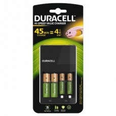 Duracell 4 Std.-Hi Speed-Ladegerät mit 2AA-Akkus 1.300 mAh + 2AAA-Akkus 750 mAh (CEF14)